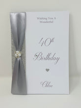 Load image into Gallery viewer, 40th Birthday Card - Personalised Luxury Greeting Card
