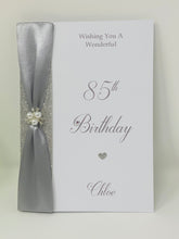 Load image into Gallery viewer, 85th Birthday Card - Personalised Luxury Greeting Card
