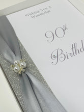 Load image into Gallery viewer, 90th Birthday Card - Personalised Luxury Greeting Card
