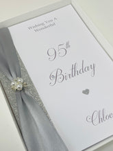 Load image into Gallery viewer, 95th Birthday Card - Personalised Luxury Greeting Card
