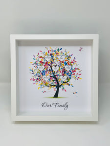 Rainbow Family Tree Printed Frame