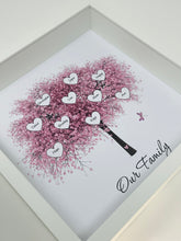 Load image into Gallery viewer, Pink Blossom Family Tree Printed Frame
