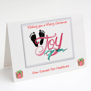 Personalised Business Christmas Cards - Feet Joy