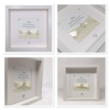 Load image into Gallery viewer, 39th Lace 39 Years Wedding Anniversary Ribbon Frame - Pebble
