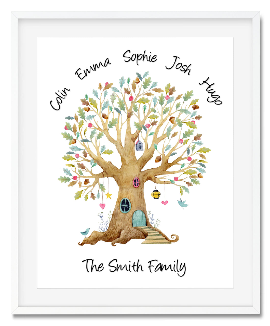 Family Tree Watercolour Print